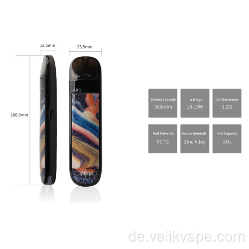 3D Glas limitierte Version E Cig Pod Vaper